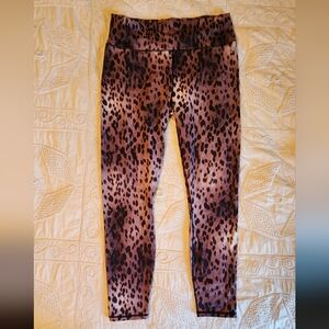 Fabletics Powerhold Leopard Print Leggings Size XXL
